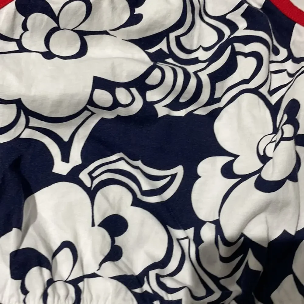 Gymboree 4t red white blue romper nwot